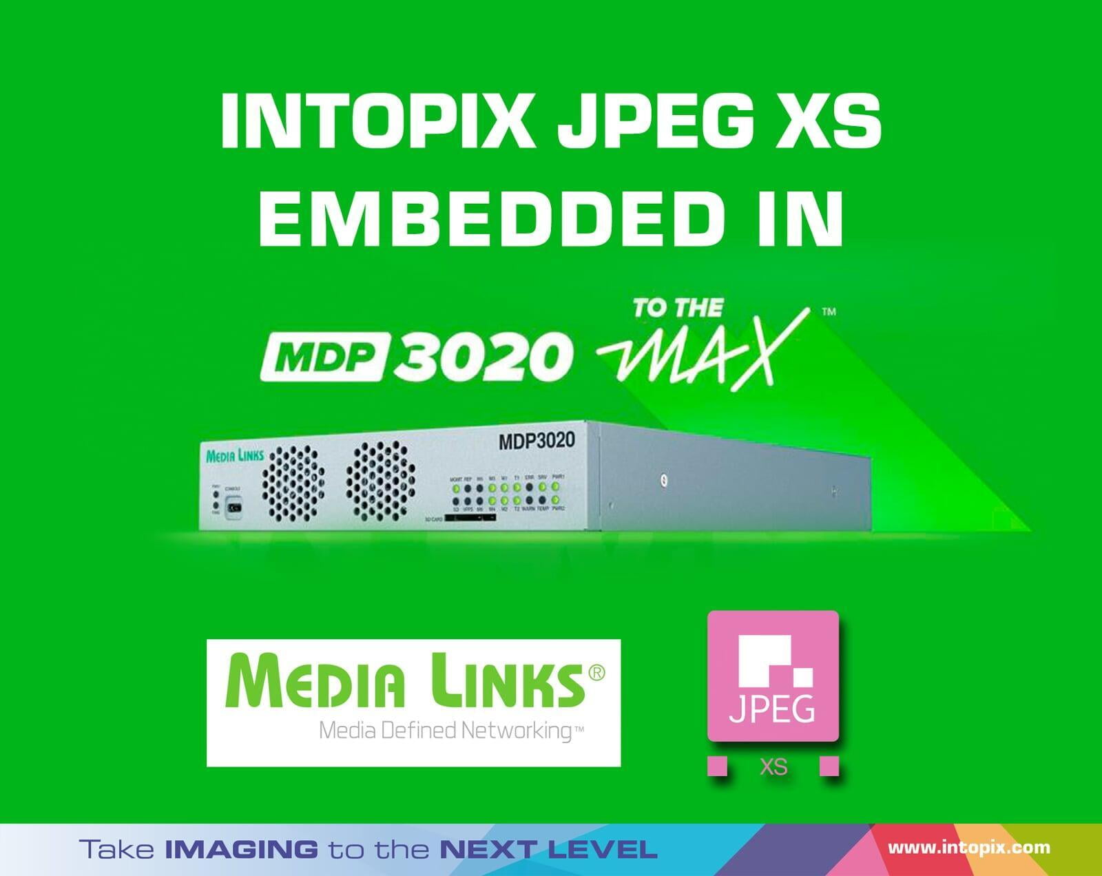 JPEG XSをMDP3020 MAXに組み込み、ライブコンテンツへの飽くなき要求に応えます。